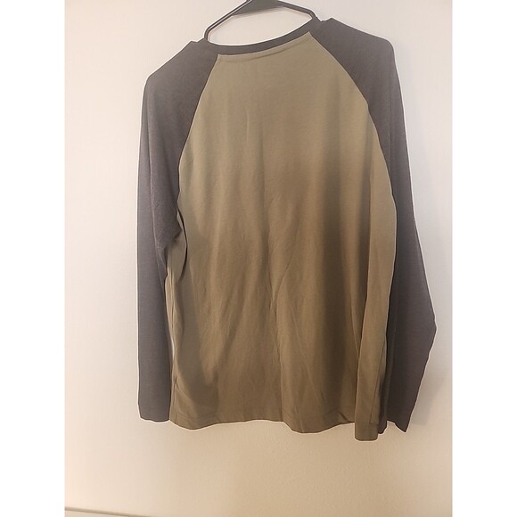 Hurley Long Sleeve T-Shirt Men’s Medium Green W Black Sleeve - Picture 11 of 12